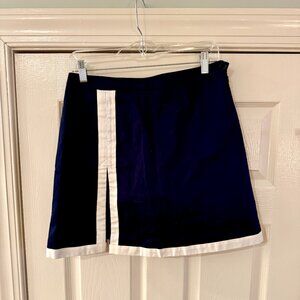 Harold's Women's Navy Blue & White Skort | Size 6 - Excellent Condition